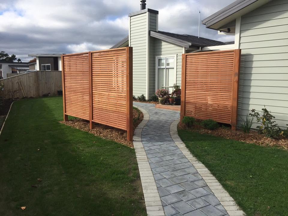 Completed backyard landscaping in Christchurch by PML Christchurch Landscaping