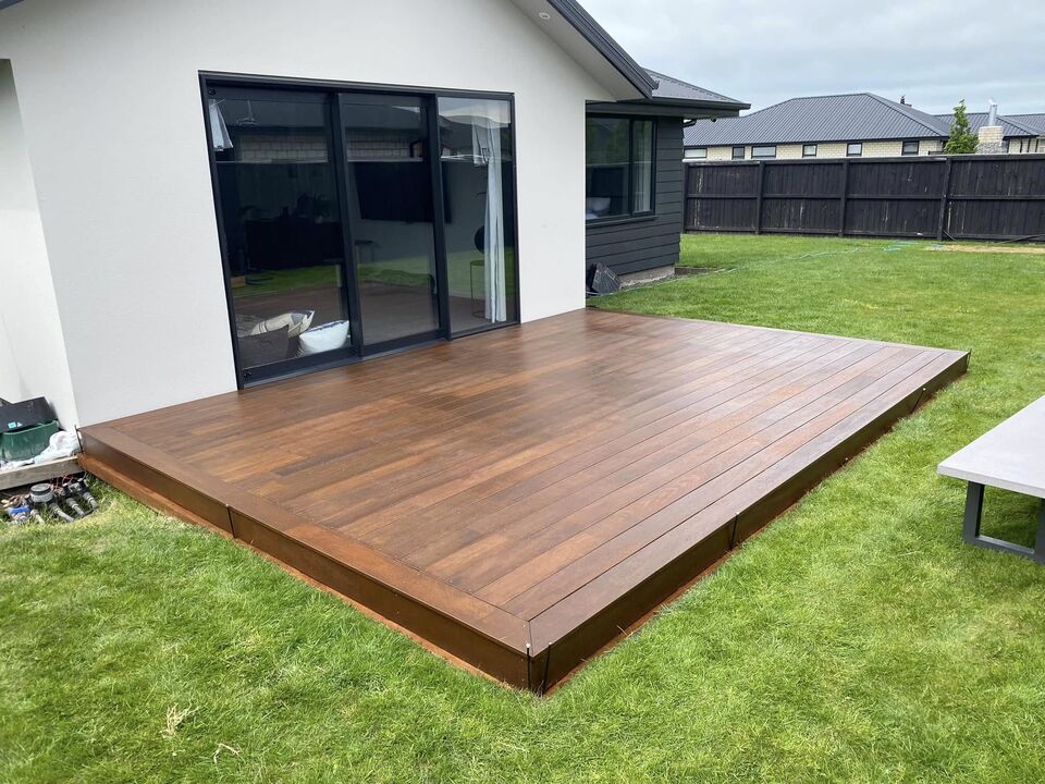 Deck after refinishing Christchurch