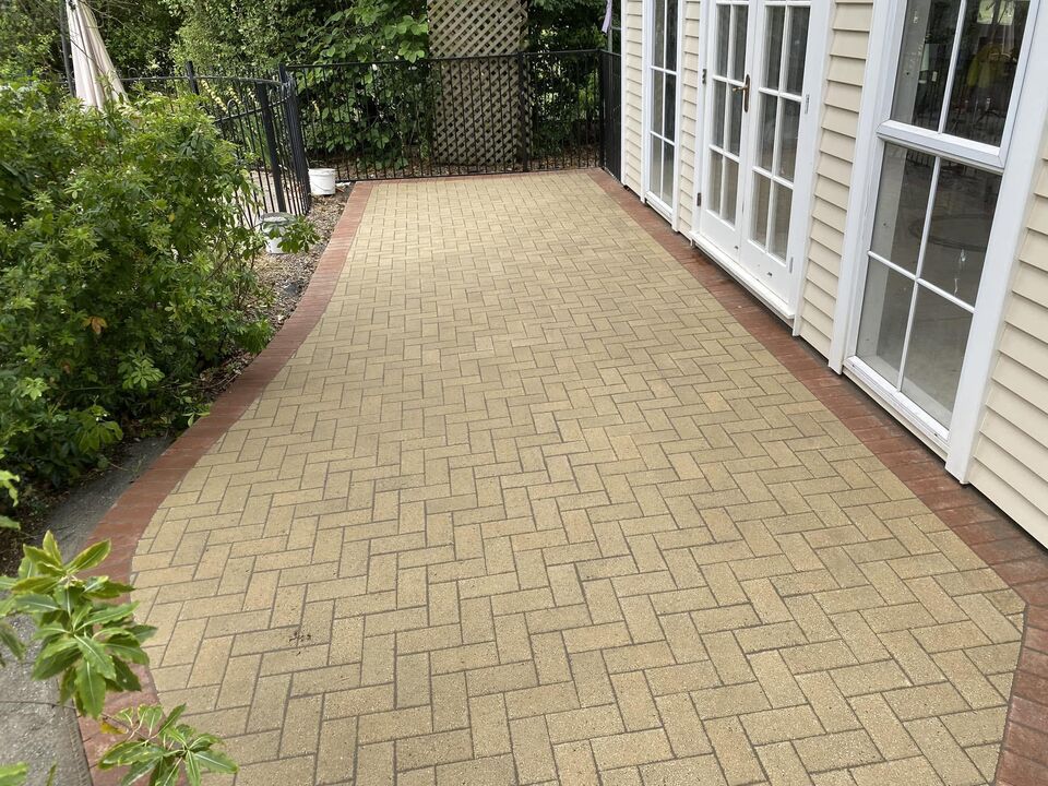 Paved patio landscaping Christchurch