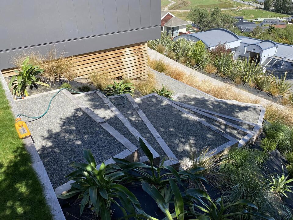 Sleeper steps and garden landscaping Christchurch